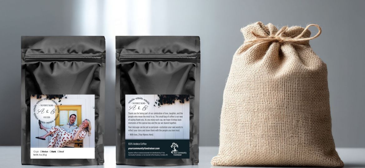 Burlap sack with tied string neutral texture